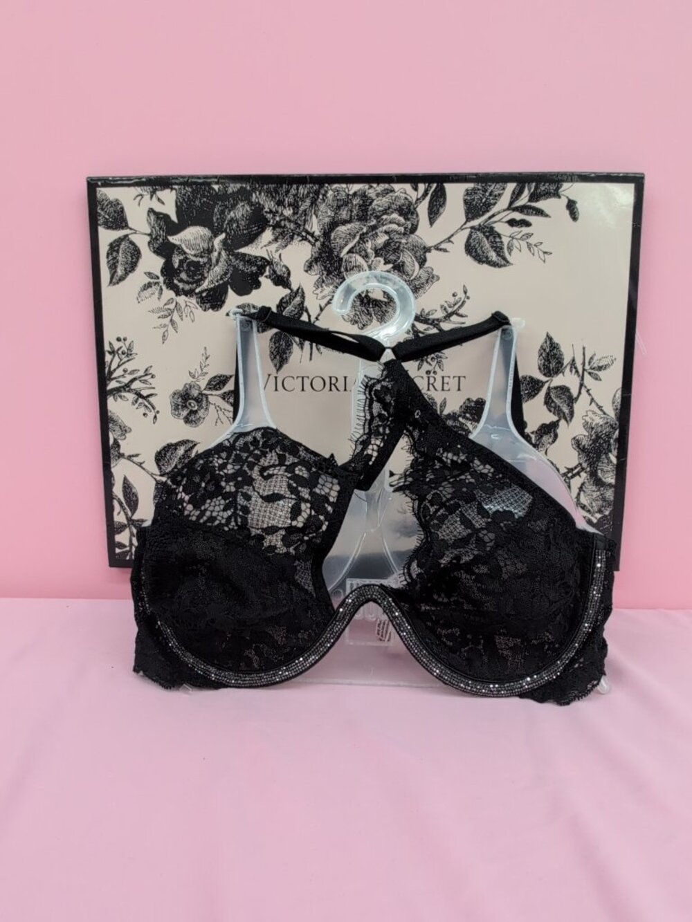 Victoria's Secret Dream Angels Twinkle Lace One Shoulder Monowire Bra XS NWT